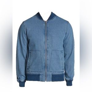 Slate & Stone Men’s Denim Bomber Jacket